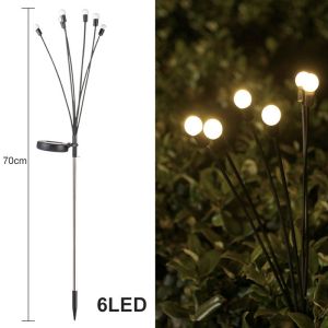 【Smilewil】พร้อมส่ง 6/8/10LED ไฟโซล่าเซลล์ ไฟตกแต่งสวน ไฟภายนอก ประดับตกแต่ง ไม้ปลอมสำหรับไฟปีใหม่ตกแต่งสวนโรงเรือน