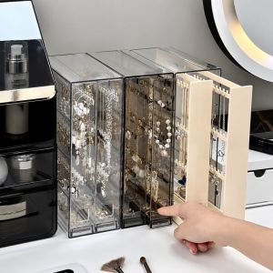 HORAC Dustproof Jewelry Storage Box Transparent Large Capacity Jewelry Display Stand Simple Design Portable Necklace Organizer Home Use
