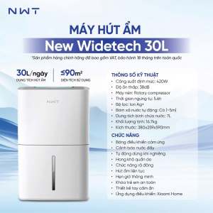 Máy hút ẩm thông minh Xiaomi WIDETECH 30L kết nối App Mihome