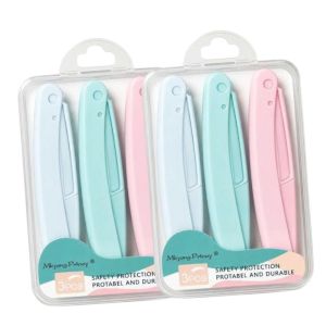 Set 3 Dao Cạo Tỉa Lông Mày kèm hộp nhựa
