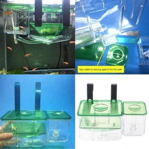 Fish Breeding Box for Hatchery and Isolation Easy Feeding Access for Aquariums Breeding Box with Hooks