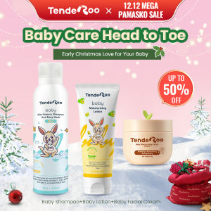 [Bundle] Tenderoo Baby Shampoo Body Wash Lotion Facial Cream Gentle Natural Baby Care Head to Toe