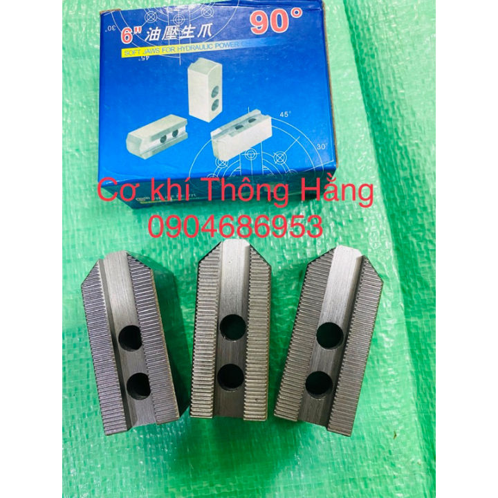 Chấu mềm mâm cặp Thuỷ lực loại 90 độ 6”-8”-10”-12”. Loại giá rẻ, chất ...
