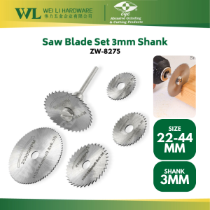 EYE 6PCS HSS Saw Blade Set With 3mm Shank Adapter For Rotary Tools / Mini Saw Blade