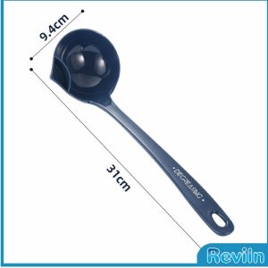 Reviln กระบวยพลาสติกหนาอ ย่างดี คุณภาพดี กระบวยสุกี้ช้อนพลาสติกคุณภาพดี อุปกรณ์ครัว ถังดักไขมัน ถังดักไขมันพลาสติก Spoon with Oil Filter