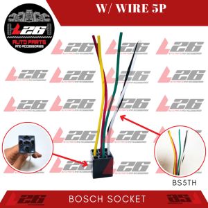 5PINS SOCKET WITH WIRE HORN SOCKET Heavy Type BS5TH