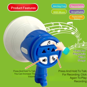 Speakers Red Appearance Amplified Keychain Recording Function Mini Compact Daily Entertainment