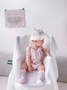Baby romper made of pure cotton a Summer-style thin baby romper with straps triangle-shaped sleepwear breathable summer clothing