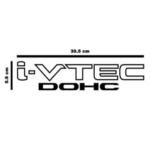 Sticker Kereta VTEC DOHC Tampal Luar