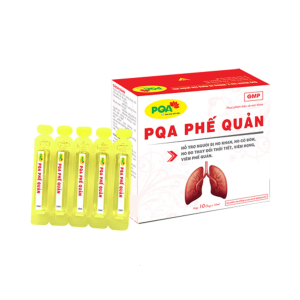 PQA Phế Quản Hỗ Trợ Ích Phế Giảm Ho Khó Thở Hen Suyễn. Hộp 10 Ống [Dược phẩm PQA]