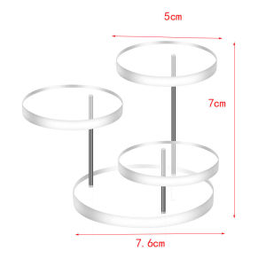 Circular acrylic jewelry display stand necklace and earring display stand 3 layers and 12 layers