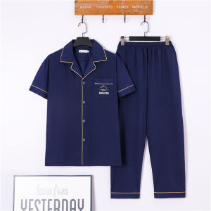 Mens Pajamas Short Sleeve Men Clothing Korean Sleepwear Male Homewear Mens Pyjamas High Quanlity Nightwear