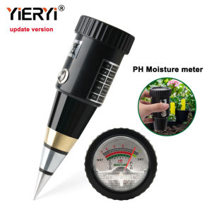 Yieryi con trỏ VT-05 mới dụng cụ kiểm tra đất đầu dò đầu dò kim loại chính xác cao 2 trong 1 không cần pin dụng cụ kiểm tra đất ẩm phù hợp cho nông nghiệp cây trồng trong chậu Vườn Ươm phòng thí nghiệm trồng vườn cây ăn quả