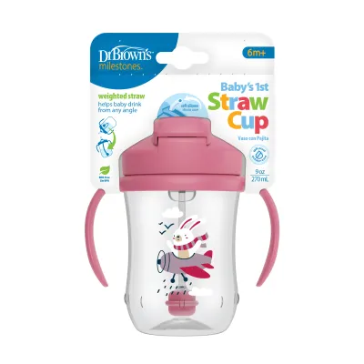 Dr. Brown’s™ Milestones™ Baby’s First Straw Cup 9oz/270ml