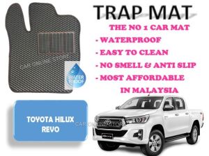 Toyota Hilux Revo TrapMat Customize Car Floor Mat 100% Waterproof Anti Slip Easy to Clean(Front & Rear) - Toyota Accessories