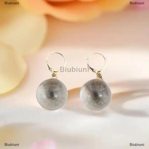 [COD] Biubiuni Đơn giản thời trang hình Cầu kính dangle Bông tai cho phụ nữ Phụ Kiện Quà Tặng Hoop bông tai bên đồ trang sức quà tặng