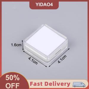 【YIDAO4】 1 pcs kim cương trần hộp lưu trữ nhựa kim cương hiển thị trường hợp màu đá quý với đôi bên trong đệm Trần Đá Hộp