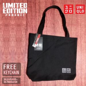 Tote bag Uniqlo Black Limited Edition imported