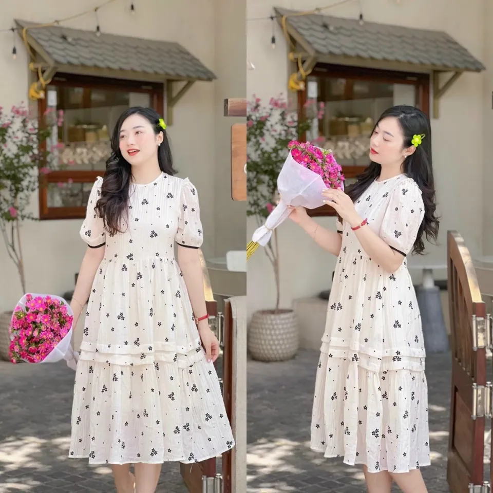 Váy Bầu Suông Mùa Hè Hàn Quốc Xinh Xắn