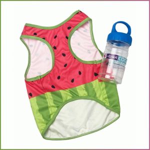 Dog Vest Blue Heat Dissipation Dog Clothing Long-lasting Warmth Prevent Heat Stroke Honeycomb Mesh Structure