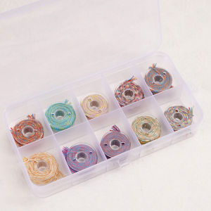 สายผ้าฝ้ายปั่นด้วยมือหลากสีสำหรับการทำเกลียวการตกแต่งงานฝีมือเครื่องประดับทำสร้อยคอมือแบบ DIY 10/16/25/36ชิ้น