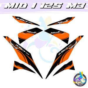 MIO i 125 M3 NEW SUPER HIGH DECK INDO DECALS - PREMIUM LAMINATED STICKER