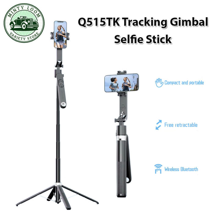 Q515TK Extendable Automatic Face Tracking Selfie Stick Tripod