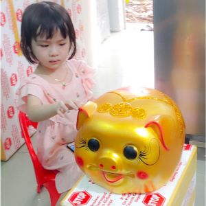 Heo đất đẹp heo yếm 32cm heo đất dễ thương size 32cm