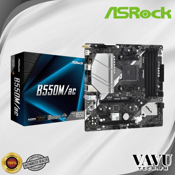 Asrock B550M AC Wifi AM4 mATX DDR4 Motherboard Ddr4 Micro Atx