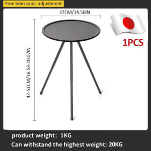 Outdoor Folding Table Camping Table and Chair Camping Essentials Portable Foldable Table on Sale Small Round Table Detachable Adjustable Storage Outdoor Camping Fishing Picnic Gathering Table Outdoor Set