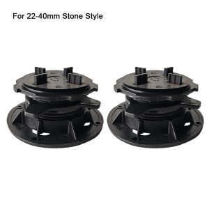 PLNBFG 1/2Pcs Eliminate Slope Difference Decking Support Pedestal Set Terrace Bearing Slab Bearing Deck Support Base Durable Height Adjustable Decking Boards for Wood WPC Metal