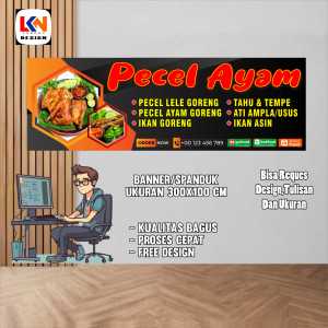 spanduk banner PECEL MODEL E reques design