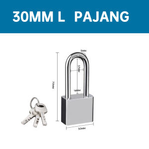 Gembok Stanless Anti Karat/Anti Maling/Gembok Anti Rust/Gembok Anti Cut