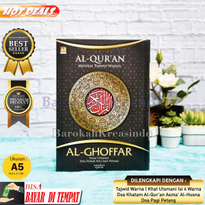 Mushaf AlQuran Tanpa Terjemah Tajwid Warna Al-Ghoffar A5 Sedang Khat Utsmani Disertai Doa Dzikir Pagi Petang Khalifah Quran Al Quran Tajwid Berwarna Murah Untuk Wakaf