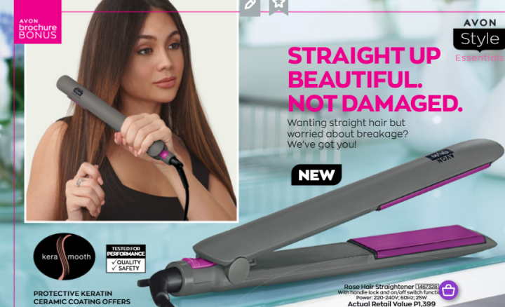 Avon hair straightening clearance brush