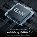 [ใช้คูปอง ลดเหลือ 269 บ.] CukTech HA716C / HA716T 20W GaN หัวชาร์จสำหรับ iPhone รองรับเทคโนโลยี PD ระบบความปลอดภัยถึง 7 ชั้น -2Y. 