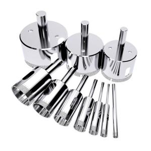 10 cái Grit mũi khoan cho sứ thủy tinh Granite Carbon thép lỗ cưa nhiều bề mặt ứng dụng