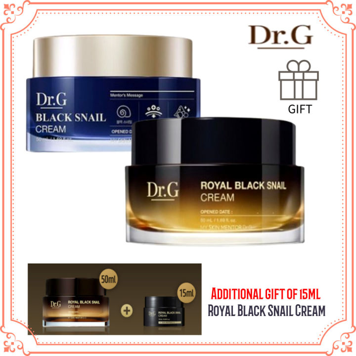 Dr.G Black Snail Cream50ml/Royal Black Snail Cream50ml+15ml/nourishing ...