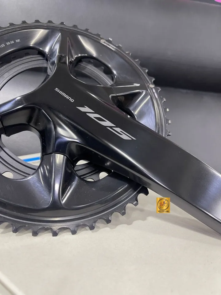 Shimano 105 FC-R7100 Crankset - 2x12 Speed, 50/34T, 160mm, For