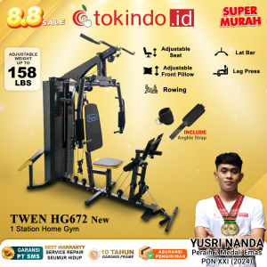 Home Gym Twen HG672 New Homegym 1 Sisi Alat Olahraga Alat Gym Set Alat Fitnes Leg Press