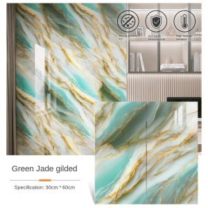 NOER PVC Wall Stickers 30x60cm Waterproof Floor Tile Sticker Self Adhesive Marble Tiles Bathroom Living Room