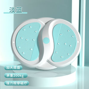 Hengfa Lina แผ่นนวดเท้าสำหรับทั้งชายและหญิงแผ่นจานหมุนสำหรับออกกำลังกายแบบที่รัดเอวทนทานแผ่นบิดสำหรับออกกำลังกายที่เอวอุปกรณ์ยิมในบ้านแบบพกพา