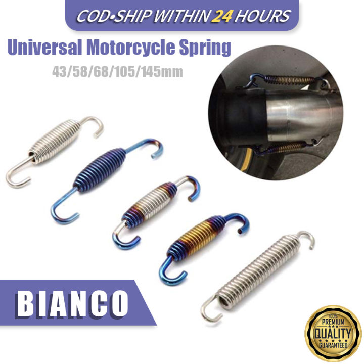 Universal Motorcycle Exhaust Pring Stainless Steel Spring Hook Titanium ...