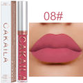 Long Lasting Velvet Matte Nude Brown Lip Gloss Waterproof Liquid Lipstick Lips Makeup Women Beauty Red Non-stick Cup Lip Gloss. 