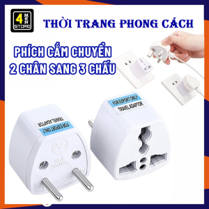 Ổ Cắm Chia Điện 2500W - Phích Cắm Chuyển Đổi 3 Trong 1 Có Thể Xoay 180 Độ Tiện Dụng Chân Tròn Và Dẹp - Ổ Cắm Điện Chia 3 Cổng Đa Năng Xoay 180 Độ 2500W Bằng ABS Có Thể Điều Chỉnh