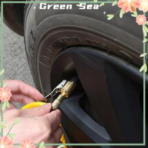 Green sea Hot Car Auto Brass 8mm Connector Adapter Car Accessories Tyre Wheel Tire Air Chuck Inflator Pump Valve Clip Clamp