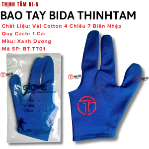 [THỊNH TÂM] Bao Tay Bida Hở Ngón Thịnh Tâm Cao Cấp Găng Tay Bi-A 3 Ngón Chỉ May Dày Dặn [ 1 Bao Tay Hở Ngón ]