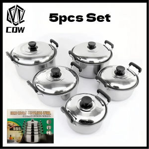 CQW High Grade Stainless Steel Combination Series 5Pcs Pot Set