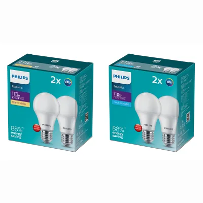 Bộ 02 bóng đèn LED PHILIPS bulb A60 - Công suất (7W 9W 11W)
