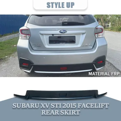 SUBARU XV STI 2015 FACELIFT OEM REAR SKIRT MATERIAL FRP WITHOUT PAINT 2015 2016 2017
